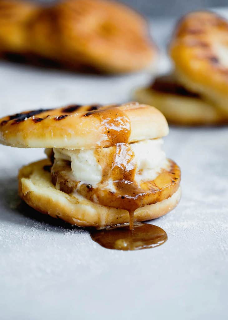Grilled Pineapple Donut Sundaes Recipe | Grandbaby Cakes
