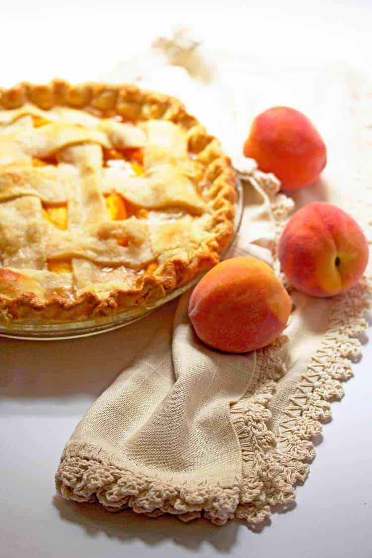 Fresh Peach Pie Recipe - Grandbaby Cakes